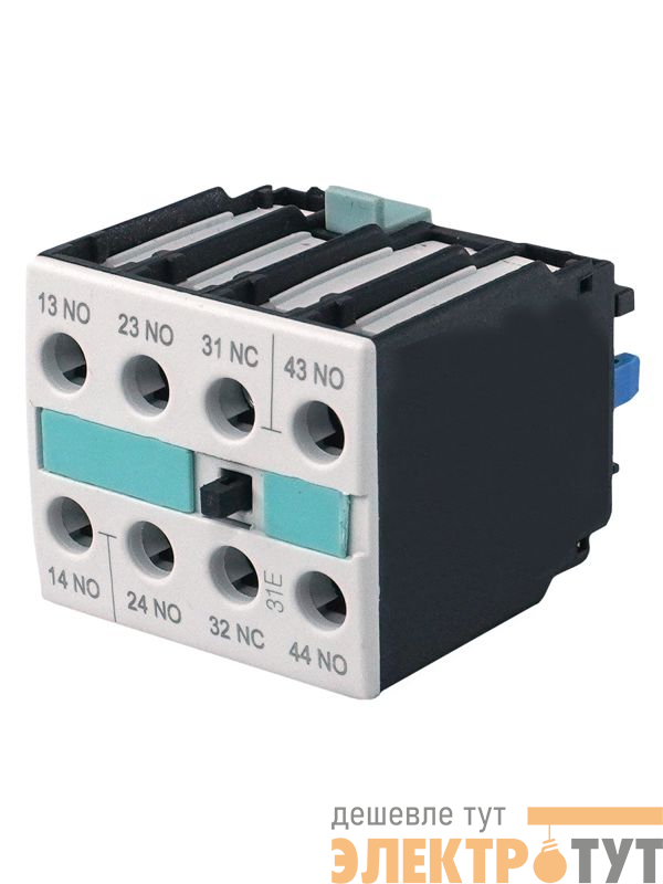 Блок-контакт 3RH1921-1FA11 1НО+1НЗ для контакторов типоразмеров S0…S12 фронтальный винт. клеммы IP20 Электротехник ET014823