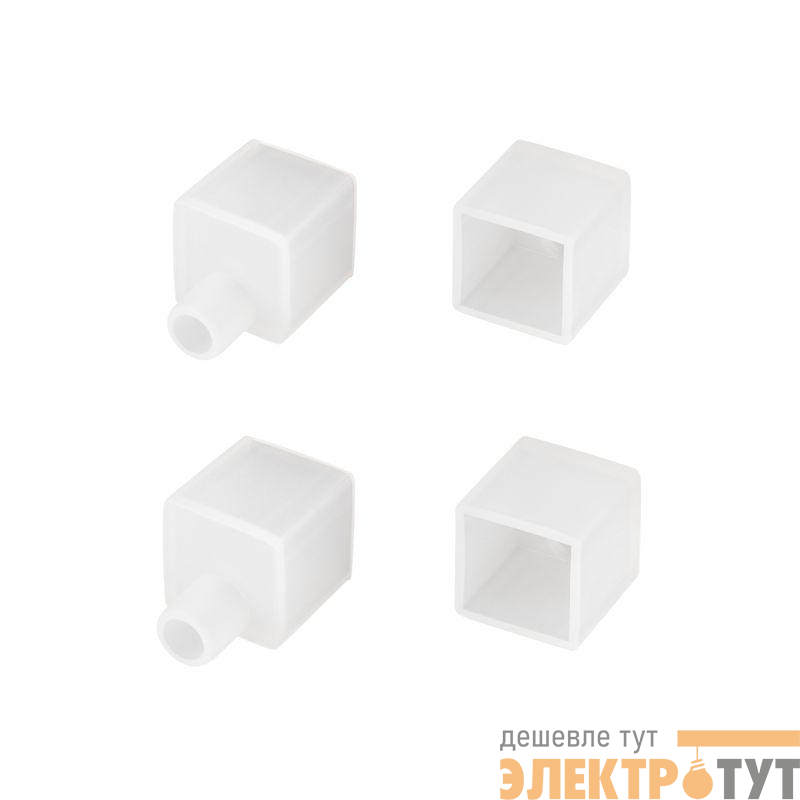Заглушка WPH-FLEX-1414-TOP WHITE с отверстием пластик Arlight 040862