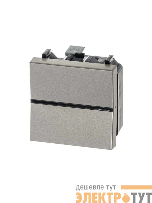 Механизм переключателя 1-кл. с клавишей 2мод. Zenit шампань ABB 2CLA220200N1901