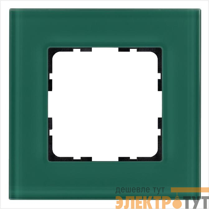 Рамка 1-м G-Glass стекло лазурн. Jasmart G1001GJ