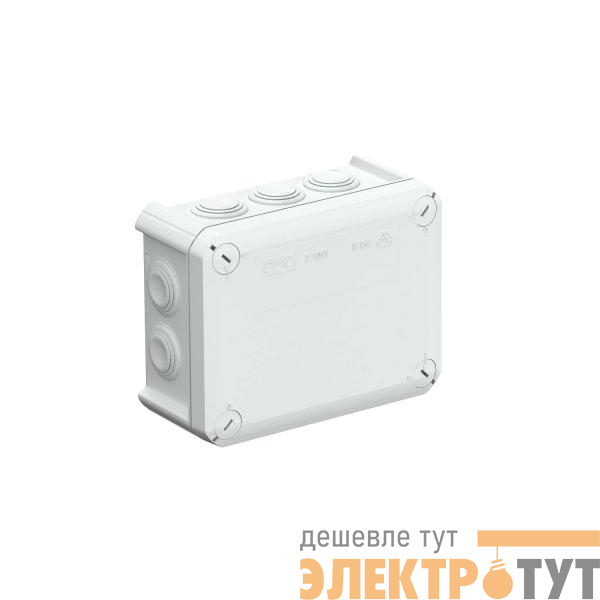 Коробка распределительная 150х116х67мм IP66 T100 10хM25 свет. сер. OBO 2007077