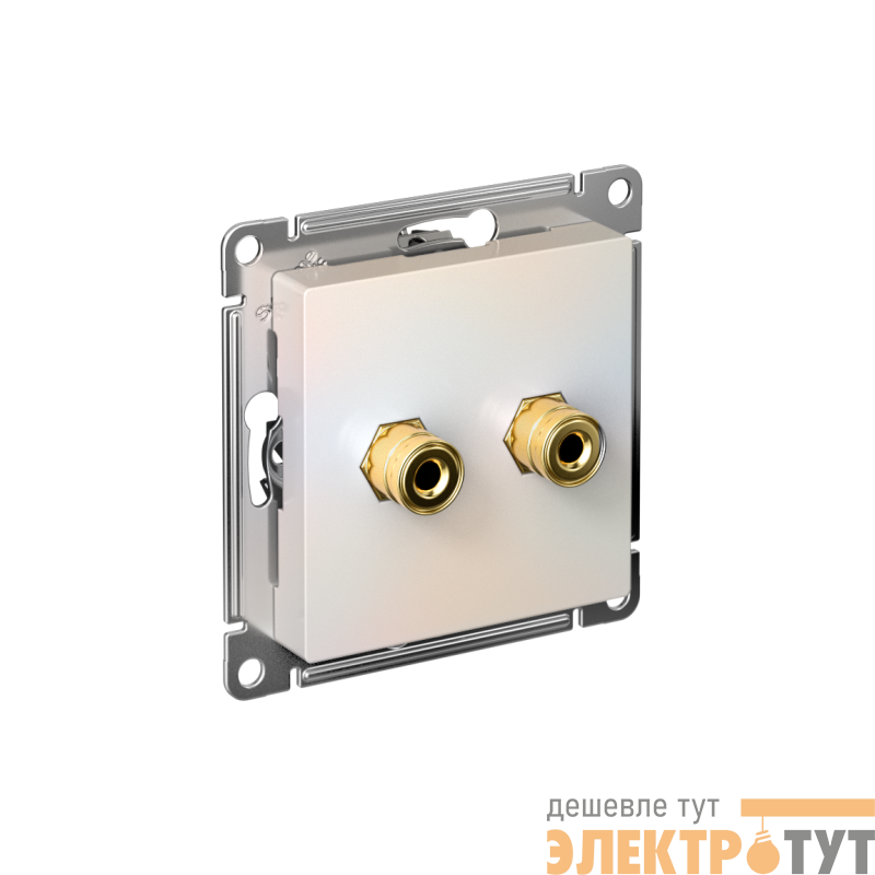 Розетка аудио 2-м AtlasDesign жемчуж. SE ATN000487