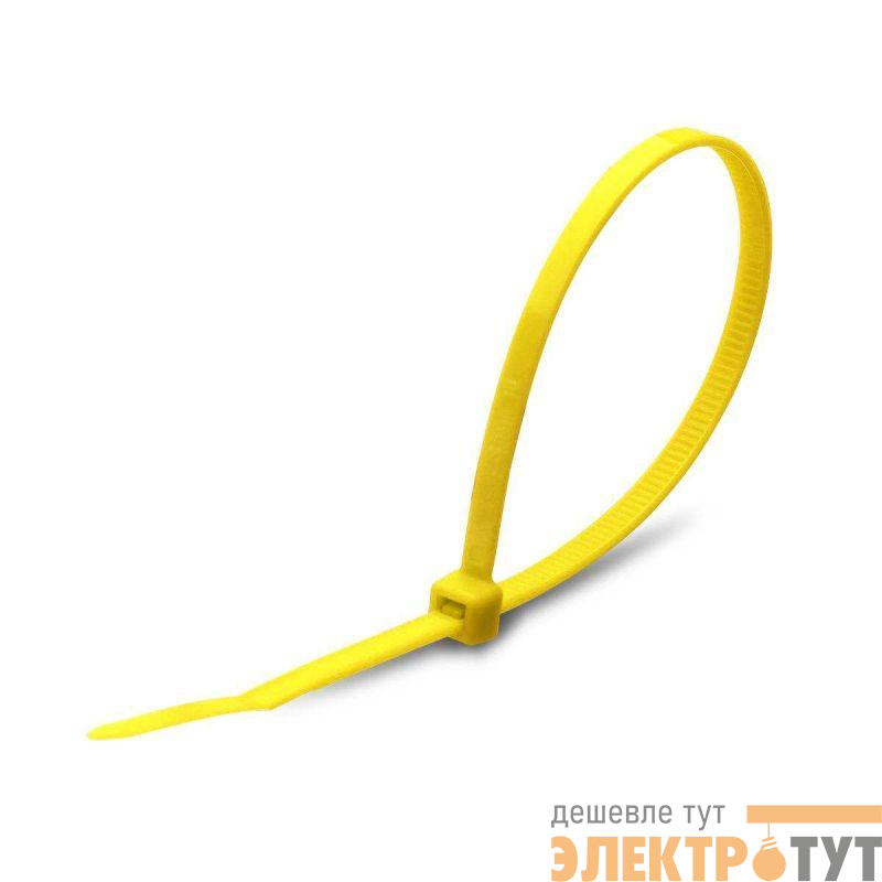 Хомут нейлоновый КСС 5х400 желт. (уп.100шт) Fortisflex 90329