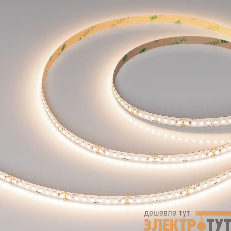 Лента светодиодная UL-A176-8mm 24V Warm 3500К 15Вт/м IP20 (уп.5м) Arlight 048133