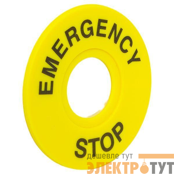 Табличка для кнопок 22мм "EMERGENCY STOP" EKF scep-es