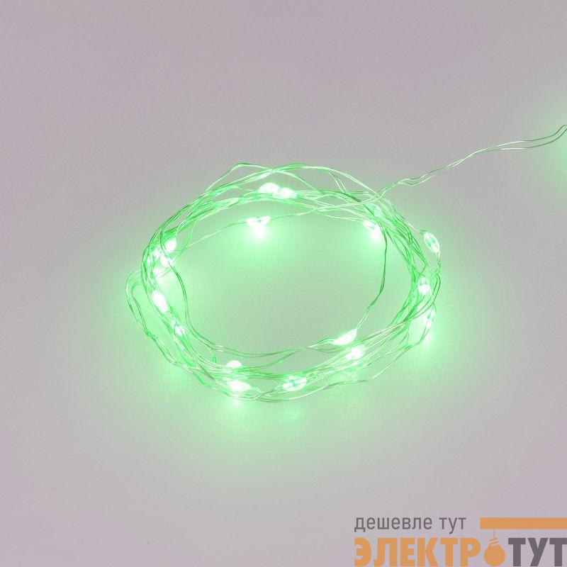 Гирлянда светодиодная ARD-DEW-HOME-2000-CLEAR-20LED-STD Green 1.5V Battery Pack Cork IP20 Ardecoled 048695