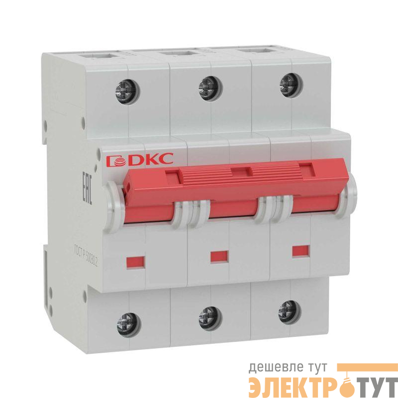 Выключатель автоматический модульный 3п C 80А 20кА MD125 YON MD125-3C80