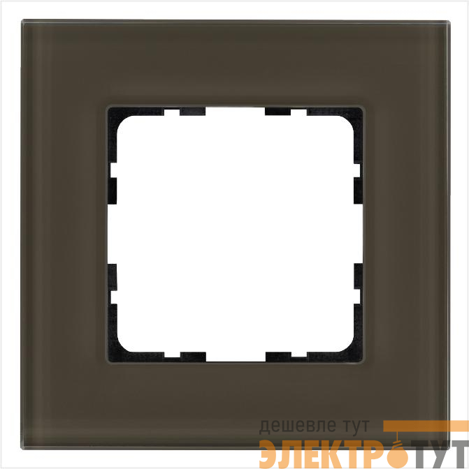 Рамка 1-м G-Glass стекло каперсовый Jasmart G1001GT