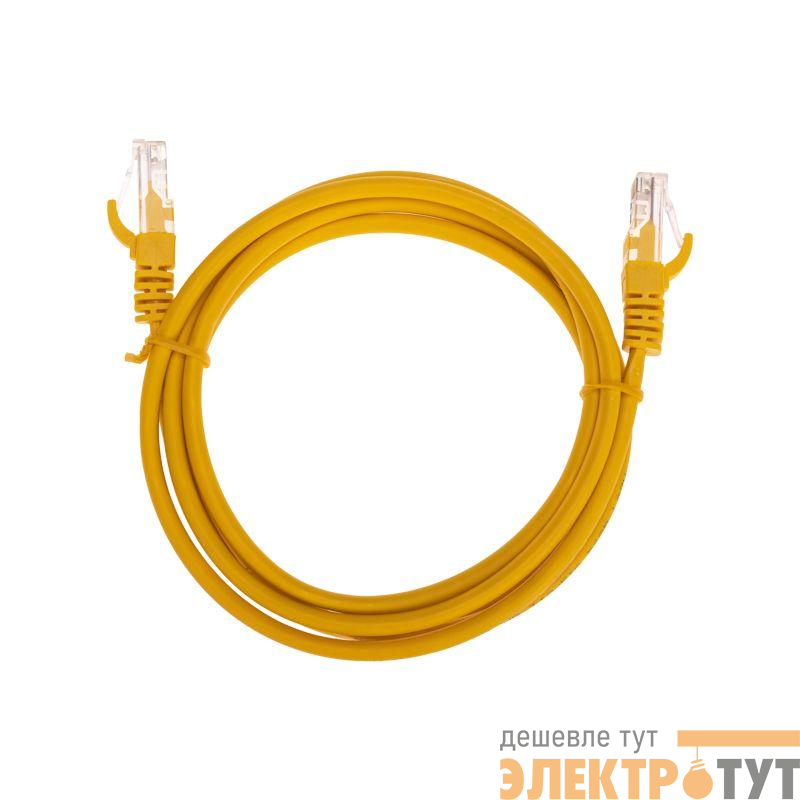 Патч-корд U/UTP CAT 5e RJ45-RJ45 26AWG LSZH желт. 1.5м Rexant 02-0105-105