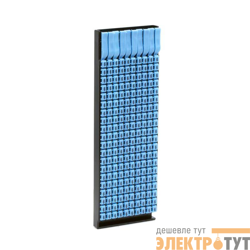 Маркер для каб. 0.5-1.5мм пустой голуб. (уп.200шт) DKC MKF999BLS1