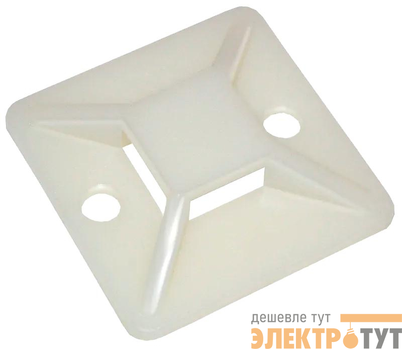 Площадка самоклеящаяся под хомуты PCP-SG 40х40-100WH PA6.6 бел. (уп.100шт) Jazzway 5055087