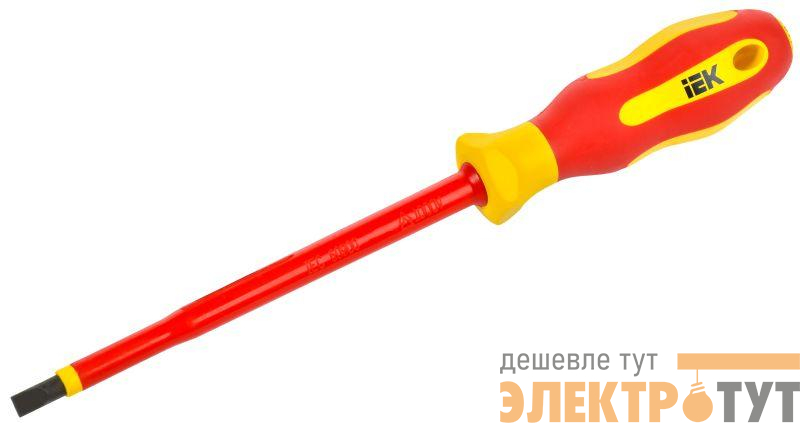 Отвертка диэлектрическая SL6.5х150 Т2 ARMA2L 5 IEK A2L5-SC30-T2-SL-65-150