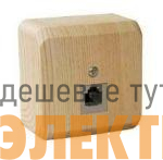 Розетка телефонная 1-м ОП Этюд сосна SchE TELA-001D