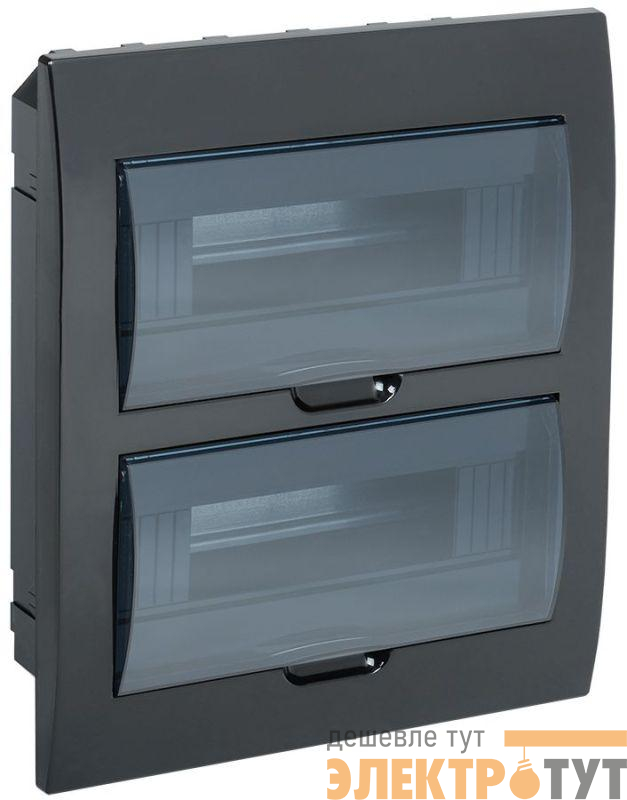 Корпус встраиваемый ЩРВ-П-24 Krepta 3 IP41 пластик. черн. IEK MKP12-V-24-41-K02