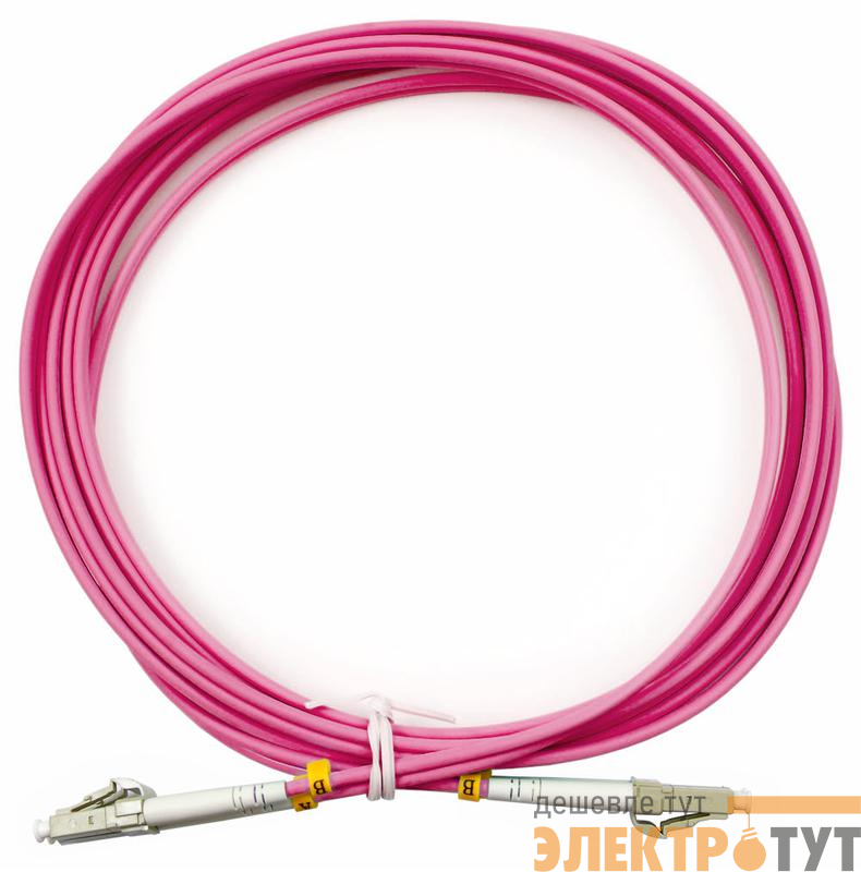 Шнур оптический FOP-50-OM4-LC-LC-3m duplex LC-LC50/125мм OM4 3м LSZH Cabeus 9103c