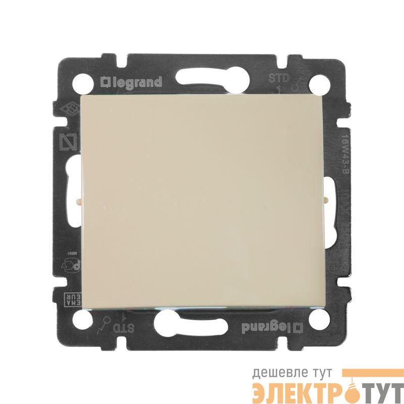 Выключатель 1-кл. СП Valena 10А IP31 250В механизм сл. кость Leg 774301