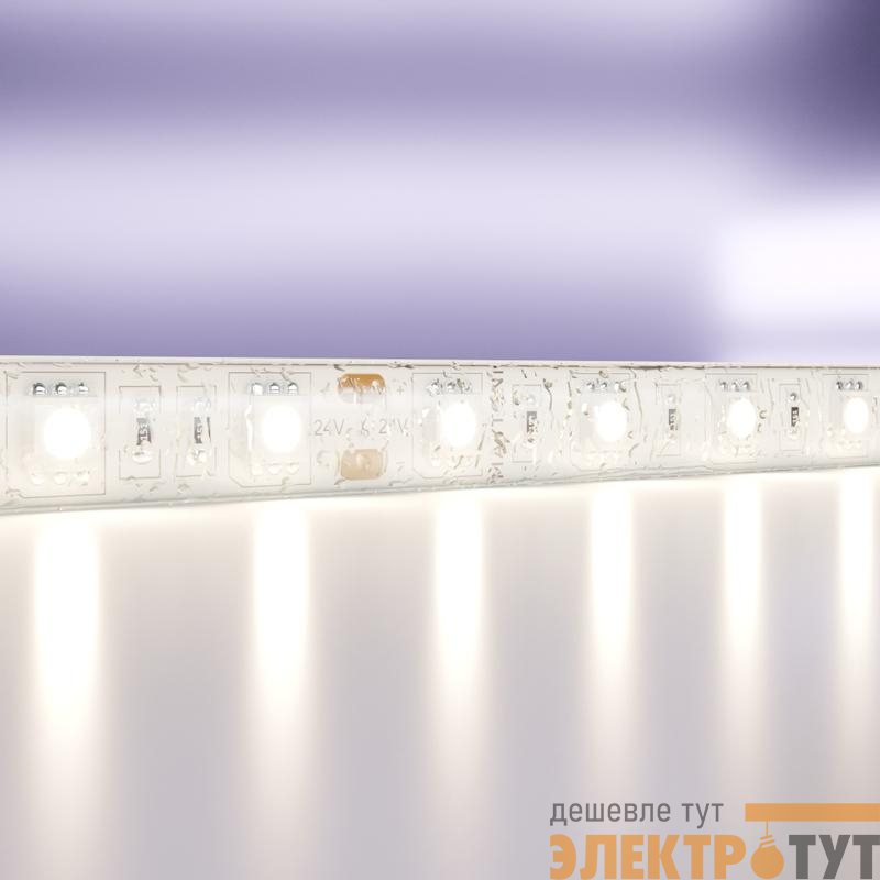 Лента светодиодная 24В 5050 14.4Вт/м 4000К IP65 (уп.5м) Maytoni 10172