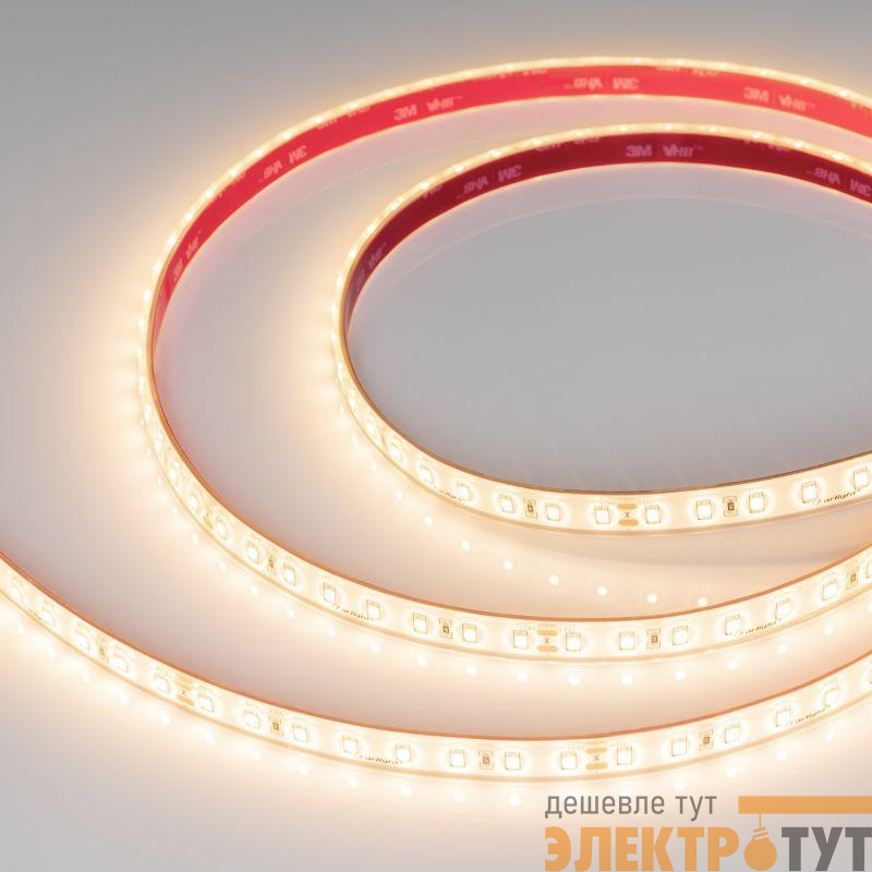 Лента светодиодная RTW-PS-A80-12mm 24V Warm 3000К 4.8Вт/м IP67 TWP100 герметичная (уп.5м) Arlight 045163