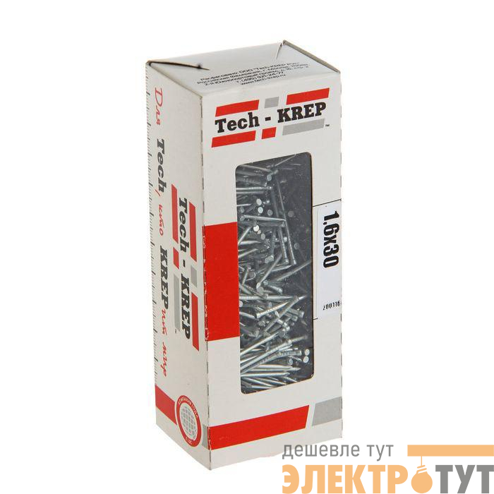 Гвоздь финишный 1.6х30 оцинк. (уп.0.3кг) Tech-Krep/Zitar 105194
