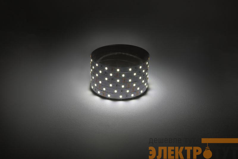 Лента светодиодная LS2835 -4.8-60-12-4000K-IP20-1 year-5m нейтр. бел. (уп.5м) Эра Б0059897