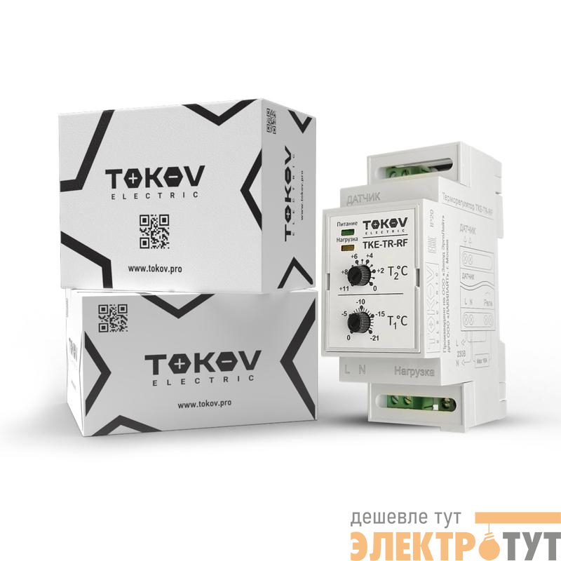 Терморегулятор механический для систем антиобледенения на DIN-рейку Tokov Electric TKE-TR-RF
