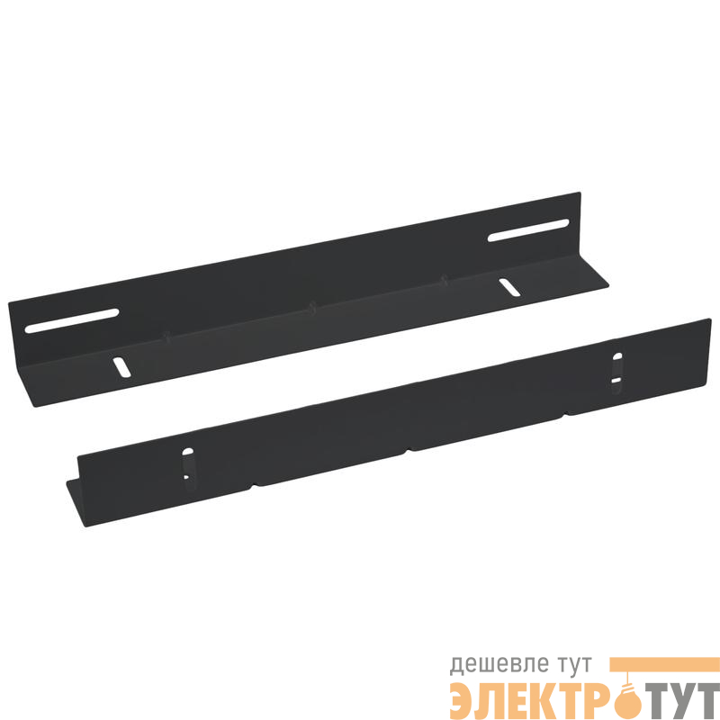 Комплект направляющих в шкаф 600мм для установки серверного оборудования JH05-06-100KG-BK усиленные до 100кг (RAL 9004) черн. (уп.2шт) Cabeus 8634c