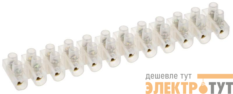 Колодка клеммная ЗВИ-10 2.5-6кв.мм 12 пар IEK UZV3-010-06