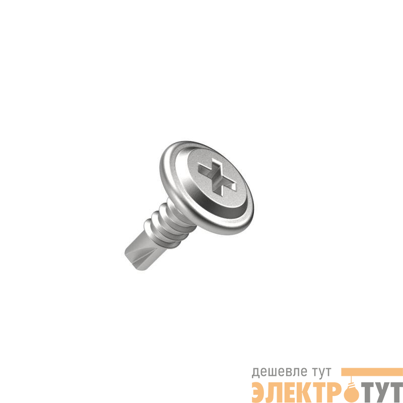 Саморез с прессшайбой сверло усиленный 4.2х19 (уп.500шт) Промрукав PR17.00336