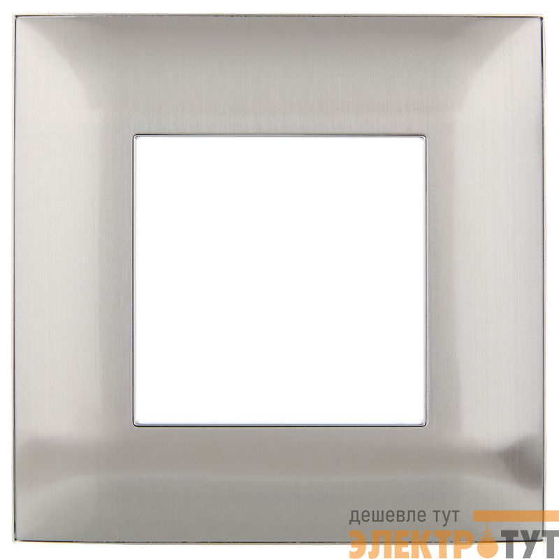 Рамка 1-м SKANDY SK-F31N металл никель IEK SK-M12-M-K50