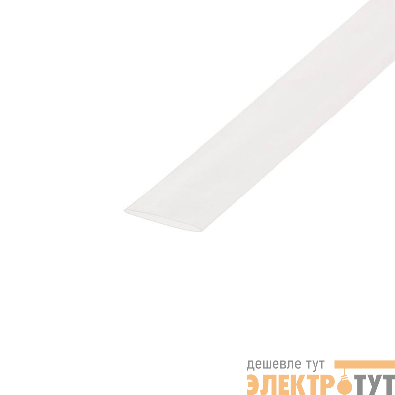 Трубка термоусадочная ТУТ 15/7.5 Н-1 (горючая) прозр. 1м REXANT 21-5009