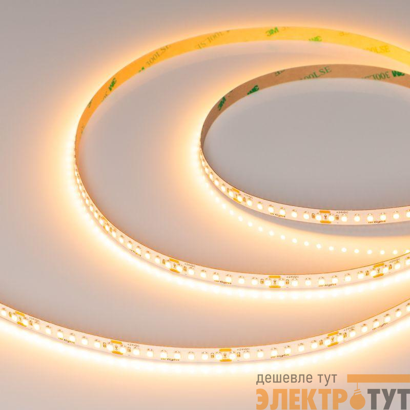 Лента светодиодная UL-A176-8mm 24V Warm 2400К 15Вт/м IP20 (уп.5м) Arlight 052598