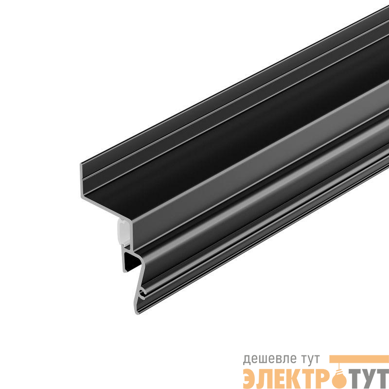 Профиль STRETCH-SHADOW-2000 BLACK (A2-CONTOUR-PRO) L2000 алюм. Arlight 039510
