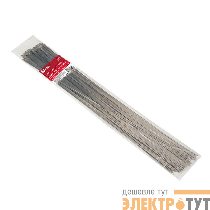 Хомут AISI 304 4.6х840 нерж. сталь FlexLock (уп.100шт) PROxima EKF plc-fl-tss-304-4.6x840