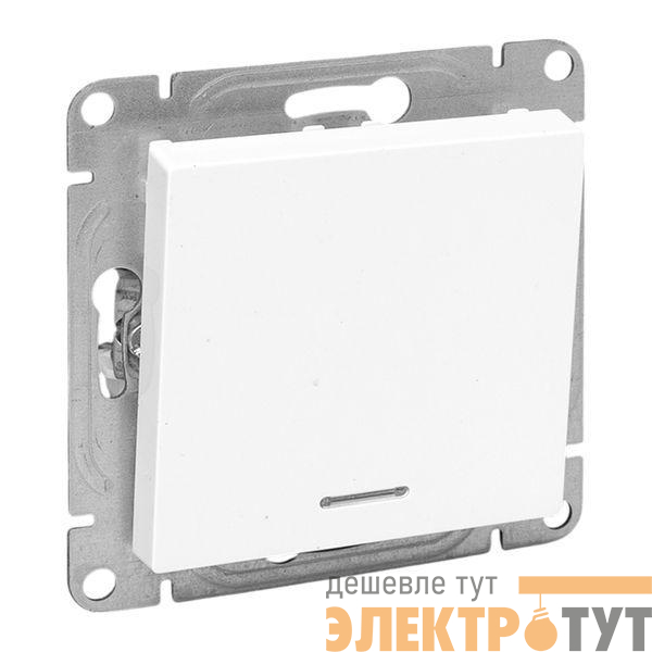 Выключатель 1-кл. СП Эпика с подсветкой механизм бел. EKF UP1-SWW-14