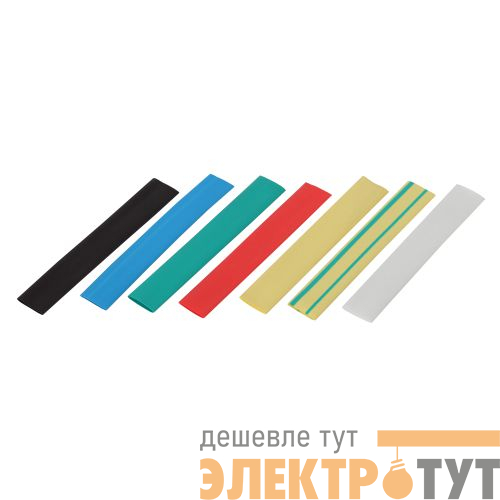 Набор трубок термоусадочных ТУТнг 25/12.5 (7 цветов по 3шт 100мм) TYT-25/12.5-100r Эра Б0038926