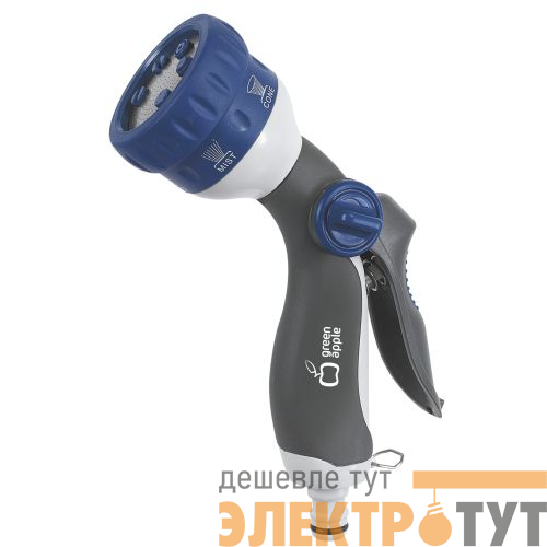 Пистолет-распылитель 6 режимов пластик. (12/48) GWHM12-038 Green Apple Б0003094