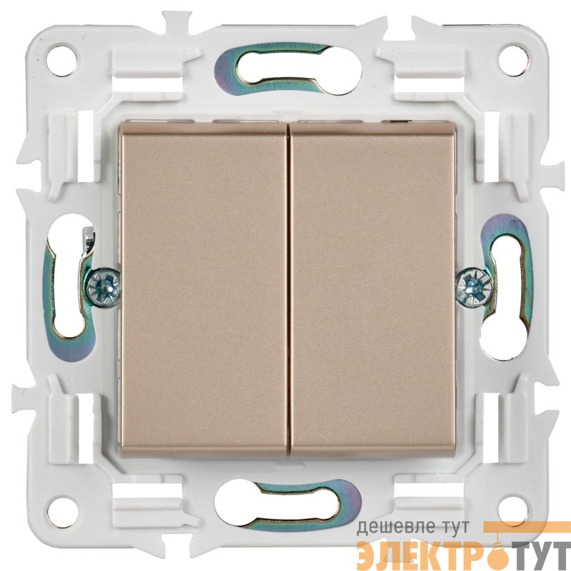 Выключатель перекрестный 2-кл. SKANDY 10А SK-V06Sa песочн. IEK SK-V23-0-10-K98