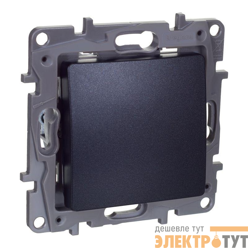 Переключатель перекрестный 1-кл. Etika 250В 10AX винт. зажимы антрацит IEK 672649