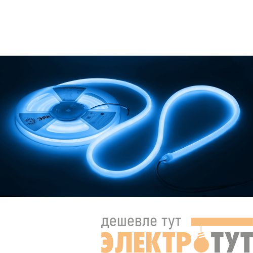 Лента светодиодная LS2835-9.6-120-24-B-IP68-5м 24В термостойкая для бани в комплекте: 2 заглушки; 10 крепежей син. (уп.5м) Эра Б0062350