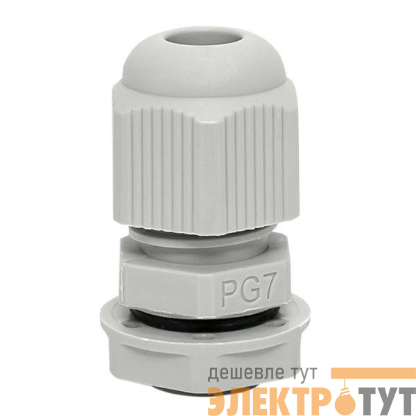 Сальник PG7 d3-6.5мм (d отверст. 13мм) IP54 (уп.4шт) PROxima EKF plc-pg-7-4-r