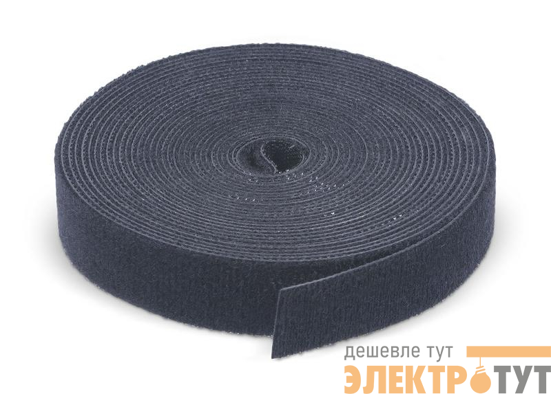 Лента-липучка ROL-5х16-BK 16х5000мм черн. (рулон) Cabeus 9376c