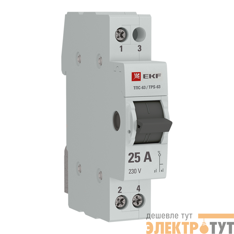 Переключатель трехпозиционный ТПС-63 1P 25А PROxima EKF TPS125