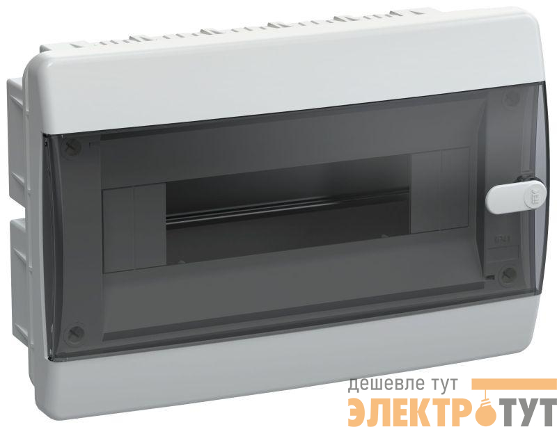 Корпус ЩРВ-П-12 UNION Compact IP41 черн. прозр. дверь пластик. IEK UIC-KP12-V-12-41-K01