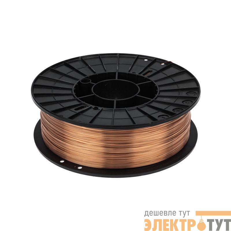 Проволока сварочная омедненная Св08Г2С-О (ER70S-6; SG2) 5кг 1.0мм D200 Kranz KR-11-0982-5