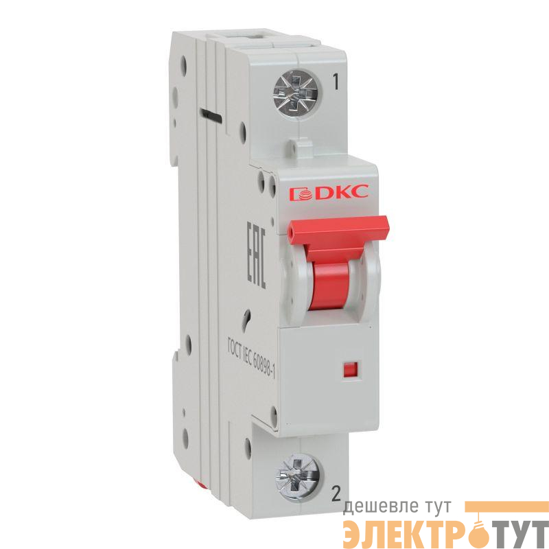 Выключатель автоматический модульный 1п D 4А 6кА MD63 YON MD63-1D4-6