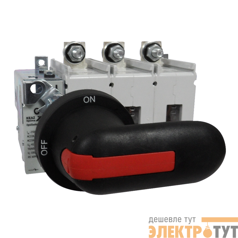 Выключатель нагрузки 3п 250А OptiSwitch DI-2-250-3P КЭАЗ 274887