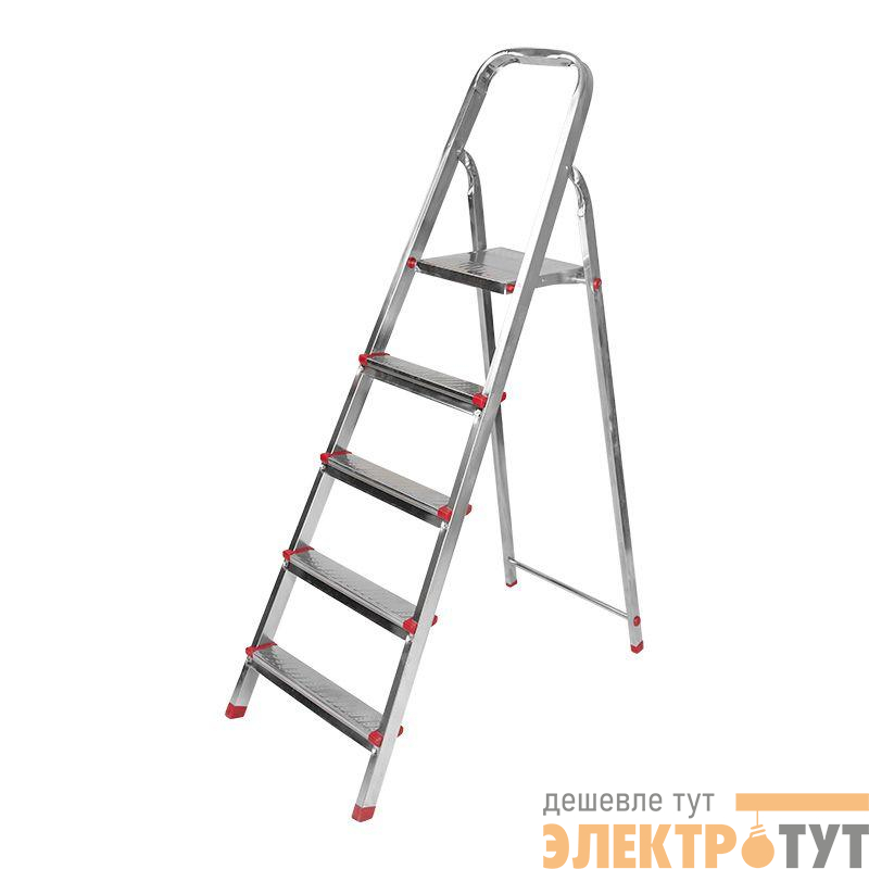 Стремянка металлическая 5 ступенек усиленный профиль Rexant 12-5055