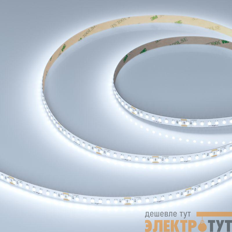 Лента светодиодная UL-A176-8mm 24V White 6000К 15Вт/м IP20 (уп.5м) Arlight 048130