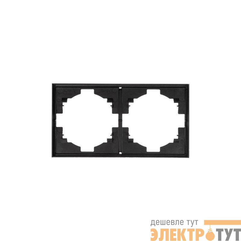 Рамка 2-м STRONG MIELE антрацит Kranz KR-78-0752-5