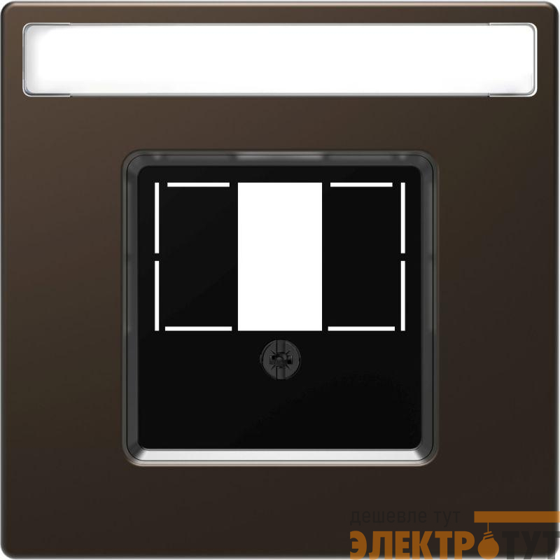 Накладка центральная Merten D-Life для TAE/Audio/USB SD мокко SchE MTN4250-6052